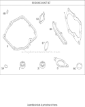 Engine Gasket Set Diagram and Parts List for 20638 290000001-290999999 - 2009 Toro Lawn Mower