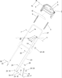 Handle Assembly Diagram and Parts List for 20793 270000001-270999999 - 2007 Toro Lawn Mower