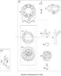 Starter Assembly Diagram and Parts List for 20638 290000001-290999999 - 2009 Toro Lawn Mower