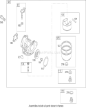 Carburetor Assembly Diagram and Parts List for 20638 290000001-290999999 - 2009 Toro Lawn Mower