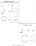 Carburetor Overhaul Kit Diagram and Parts List for 20638 290000001-290999999 - 2009 Toro Lawn Mower