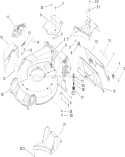 Housing Assembly Diagram and Parts List for 20795 280000001-280999999 - 2008 Toro Lawn Mower