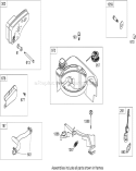 Muffler and Fuel Tank Diagram and Parts List for 20795 280000001-280999999 - 2008 Toro Lawn Mower