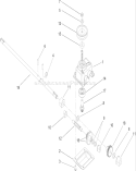 Gear Case Assembly Diagram and Parts List for 20792 250000001-250999999 - 2005 Toro Lawn Mower