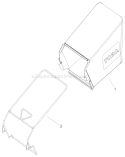 Rear Bag Assembly Diagram and Parts List for 20057 260000001-260999999 - 2006 Toro Lawn Mower