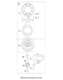 Page U Diagram and Parts List for 20784 250000001-250999999 - 2005 Toro Lawn Mower