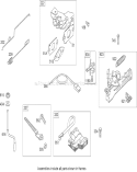 Governor Assembly Diagram and Parts List for 20796 280000001-280999999 - 2008 Toro Lawn Mower
