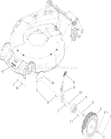 Height-of-Cut Assembly Diagram and Parts List for 20792 280000001-280999999 - 2008 Toro Lawn Mower