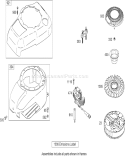 Blower Housing Assembly Diagram and Parts List for 20796 280000001-280999999 - 2008 Toro Lawn Mower