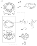 Starter Assembly Diagram and Parts List for 20796 280000001-280999999 - 2008 Toro Lawn Mower