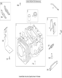 Cylinder Assembly Diagram and Parts List for 20796 280000001-280999999 - 2008 Toro Lawn Mower