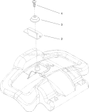Discharge Door Assembly Diagram and Parts List for 20092C 280000001-280999999 - 2008 Toro Lawn Mower