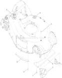 Housing Assembly Diagram and Parts List for 20092C 310000001-310999999 - 2010 Toro Lawn Mower