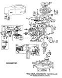 Engine Diagram and Parts List for 20798 0000001-0999999 - 1980 Toro Lawn Mower