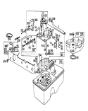 Carburetor Assembly Diagram and Parts List for 20798 9000001-9999999 - 1979 Toro Lawn Mower