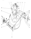 Housing Assembly Diagram and Parts List for 20798 9000001-9999999 - 1979 Toro Lawn Mower