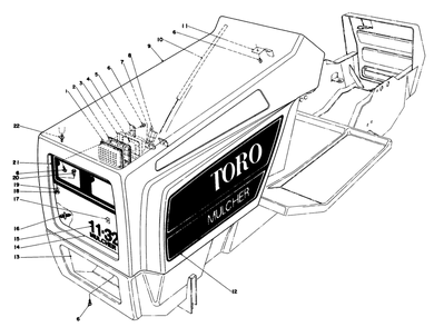 Part Location Diagram of 39-5420 Toro Decal-Hood L.H.