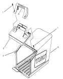 Grass Bag Assembly Diagram and Parts List for 20801BC 4900001-4999999 - 1994 Toro Lawn Mower