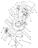 Housing Assembly Diagram and Parts List for 20801BC 4900001-4999999 - 1994 Toro Lawn Mower