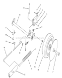 Rear Axle Assembly Diagram and Parts List for 20801BC 4900001-4999999 - 1994 Toro Lawn Mower