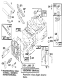 Engine Diagram and Parts List for 20801BC 4900001-4999999 - 1994 Toro Lawn Mower