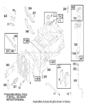 Engine Diagram and Parts List for 20803 8900001-8999999 - 1998 Toro Lawn Mower