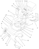 Part Location Diagram of 71-9990 Toro Discharge Plug