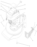 Engine Assembly Diagram and Parts List for 20803 9900001-9999999 - 1999 Toro Lawn Mower