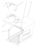 Bag And Components Assembly Diagram and Parts List for 20804 7900001-7999999 - 1997 Toro Lawn Mower
