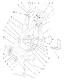 Housing Assembly Diagram and Parts List for 20804 7900001-7999999 - 1997 Toro Lawn Mower