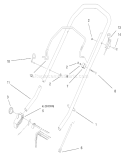 Handle Assembly Diagram and Parts List for 20804 8900001-8999999 - 1998 Toro Lawn Mower