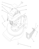 Engine Assembly Diagram and Parts List for 20804 8900001-8999999 - 1998 Toro Lawn Mower