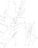Deck Suspension Assembly Diagram and Parts List for 20804 9900001-9999999 - 1999 Toro Lawn Mower