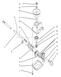 Gear Case Assembly Diagram and Parts List for 20806BC 4900001-4999999 - 1994 Toro Lawn Mower