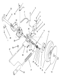 Rear Axle Assembly Diagram and Parts List for 20806BC 4900001-4999999 - 1994 Toro Lawn Mower