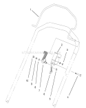 Control Assembly Diagram and Parts List for 20806BC 4900001-4999999 - 1994 Toro Lawn Mower