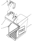 Grass Bag Assembly Diagram and Parts List for 20806B 4900001-4999999 - 1994 Toro Lawn Mower