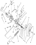 Rear Axle Assembly Diagram and Parts List for 20806B 4900001-4999999 - 1994 Toro Lawn Mower