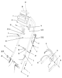 Handle Assembly Diagram and Parts List for 20808B 6900001-6999999 - 1996 Toro Lawn Mower
