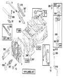 Engine Diagram and Parts List for 20808B 6900001-6999999 - 1996 Toro Lawn Mower