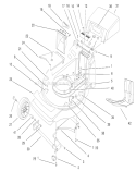 Housing Assembly Diagram and Parts List for 20808 7900001-7999999 - 1997 Toro Lawn Mower