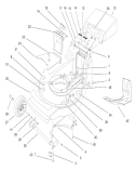 Housing Assembly Diagram and Parts List for 20808 8900001-8999999 - 1998 Toro Lawn Mower