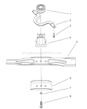 Blade Assembly Diagram and Parts List for 20809 7900001-7999999 - 1997 Toro Lawn Mower