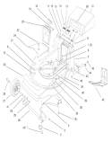 Housing Assembly Diagram and Parts List for 20809 8900001-8999999 - 1998 Toro Lawn Mower