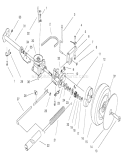 Rear Axle Assembly Diagram and Parts List for 20809 8900001-8999999 - 1998 Toro Lawn Mower