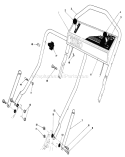Handle Assembly Diagram and Parts List for 20810C 5000001-5999999 - 1985 Toro Lawn Mower