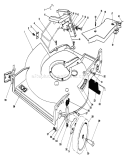 Housing Assembly Diagram and Parts List for 20810C 5000001-5999999 - 1985 Toro Lawn Mower
