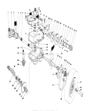 Gear Case Assembly Diagram and Parts List for 20810 0000001-0999999 - 1980 Toro Lawn Mower