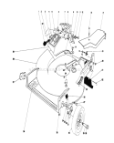 Housing Assembly Diagram and Parts List for 20810 0000001-0999999 - 1980 Toro Lawn Mower