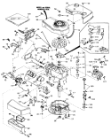 Engine Diagram and Parts List for 20810 1000001-1999999 - 1981 Toro Lawn Mower
